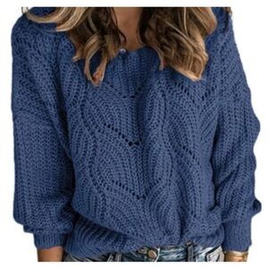Blue Knit Sweater